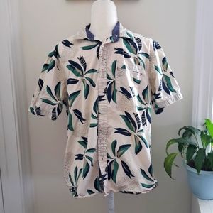 Burnside Tropical Short Sleeve Button-down Shirt size Large
